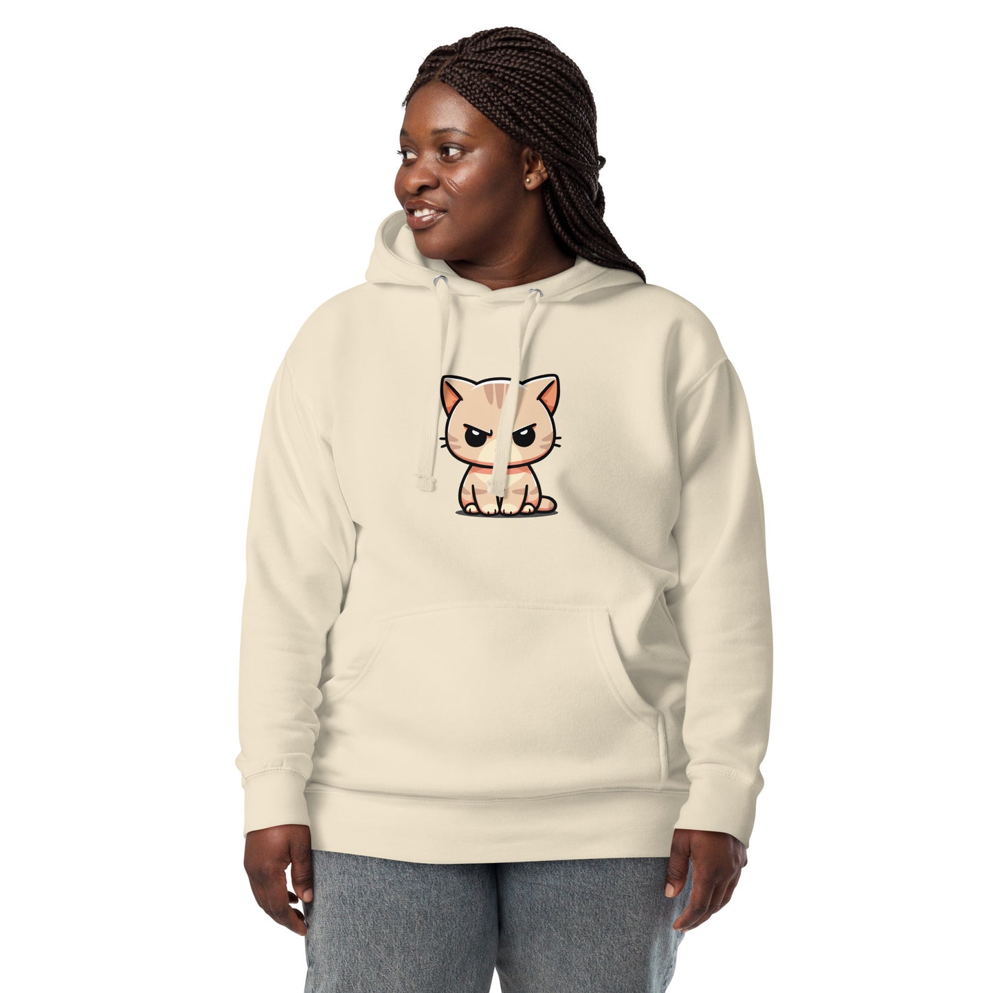 Clawdia on a Hoodie