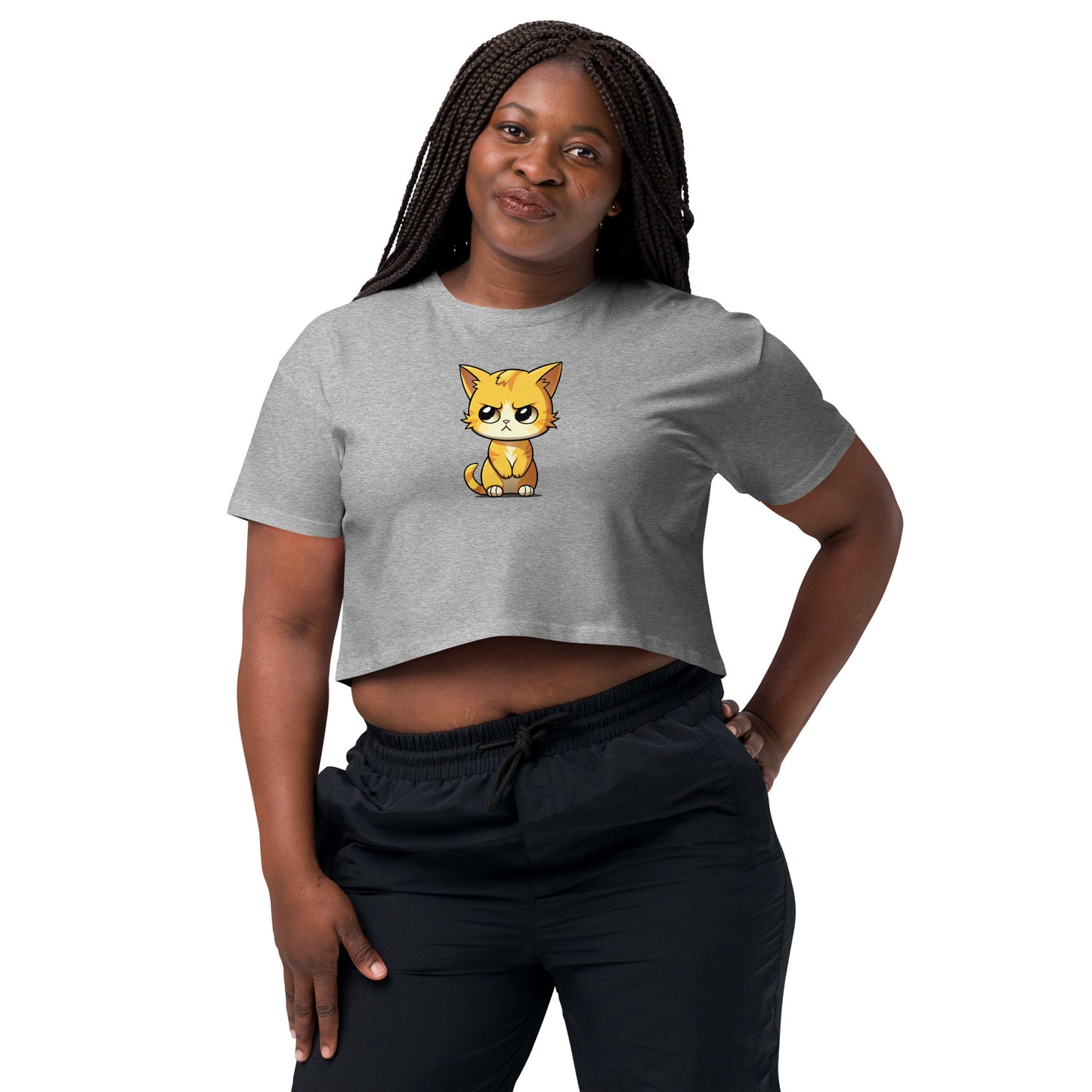 Lady Dijon on a Crop Top