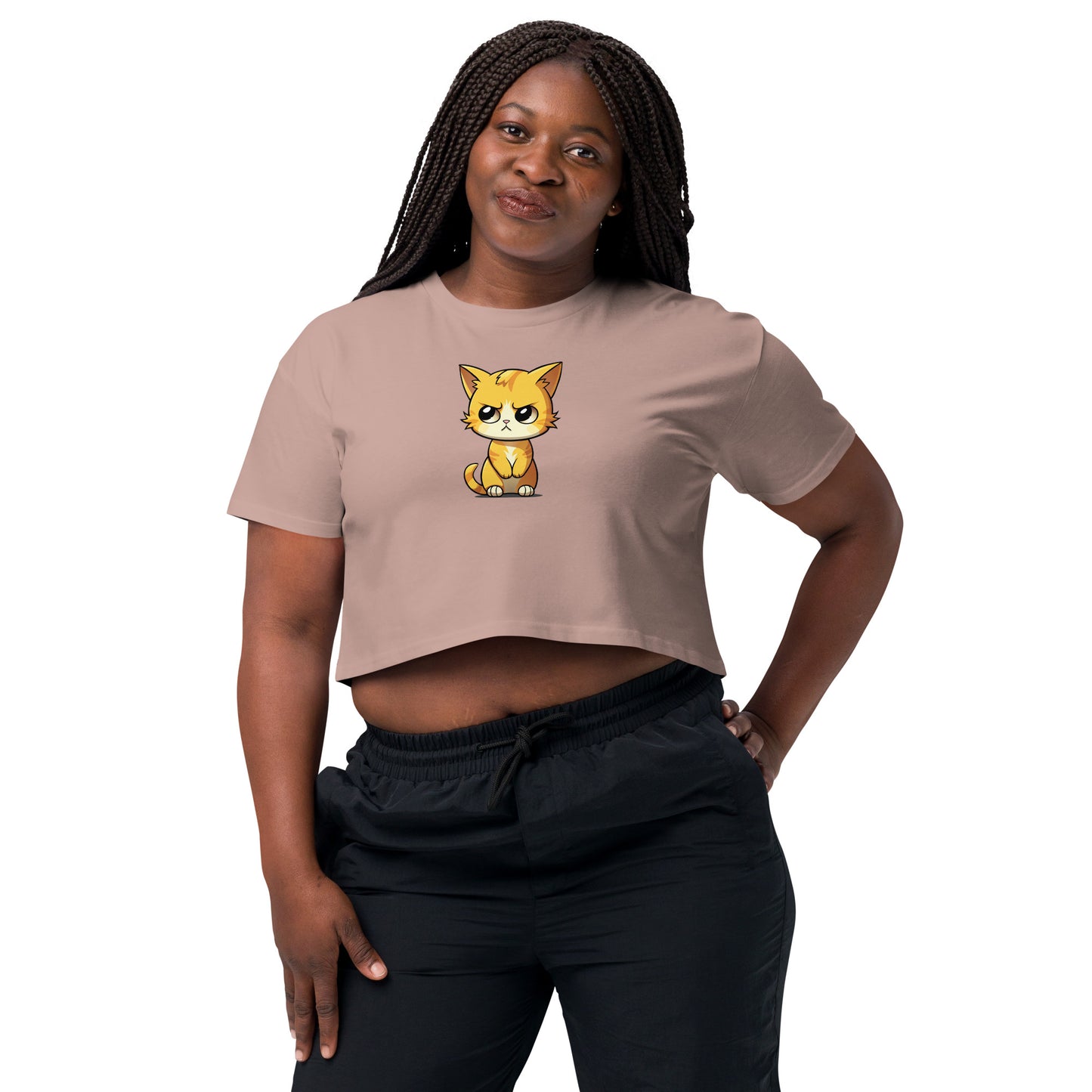 Lady Dijon on a Crop Top