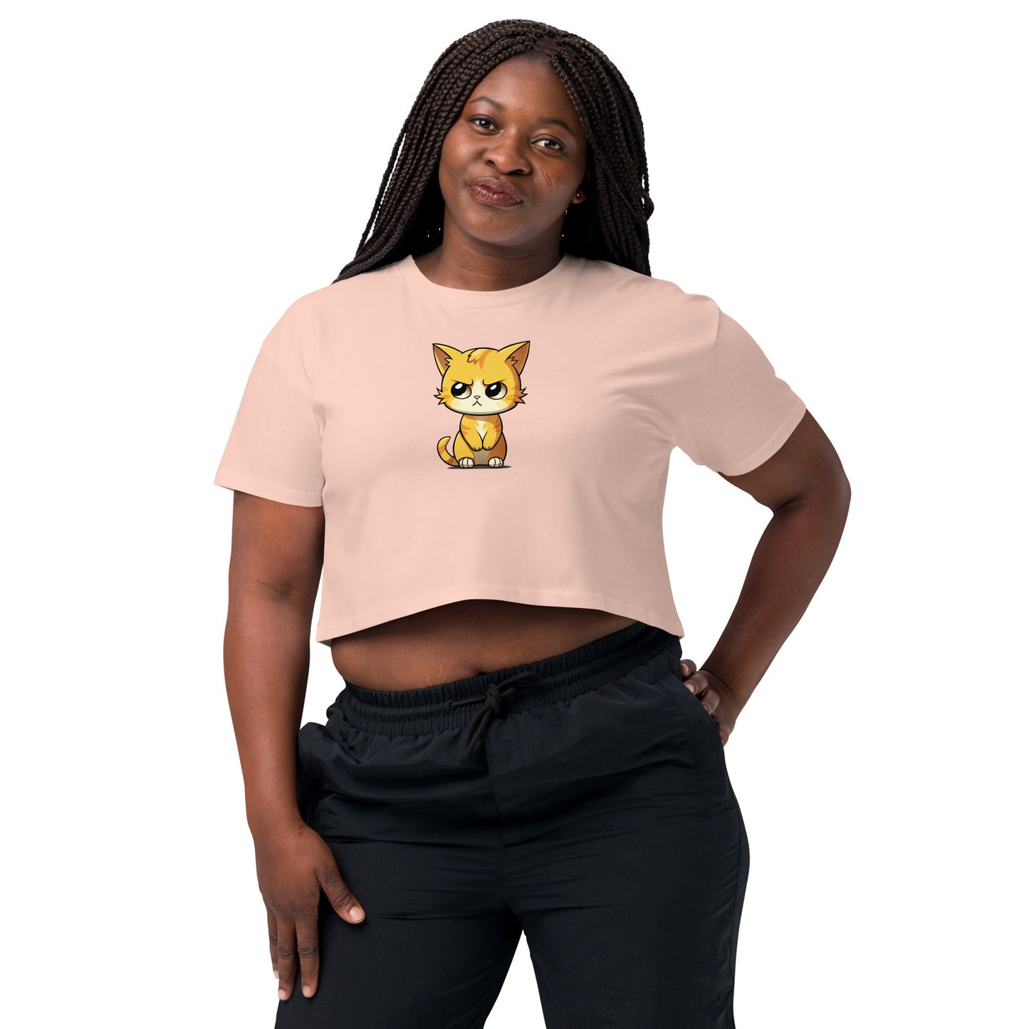 Lady Dijon on a Crop Top